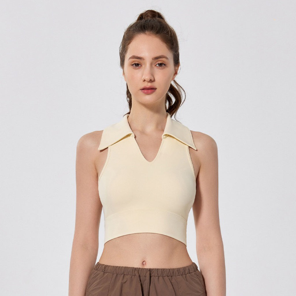 Chloe Cropped Collar Top