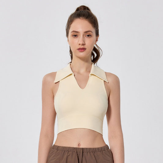 Chloe Cropped Collar Top