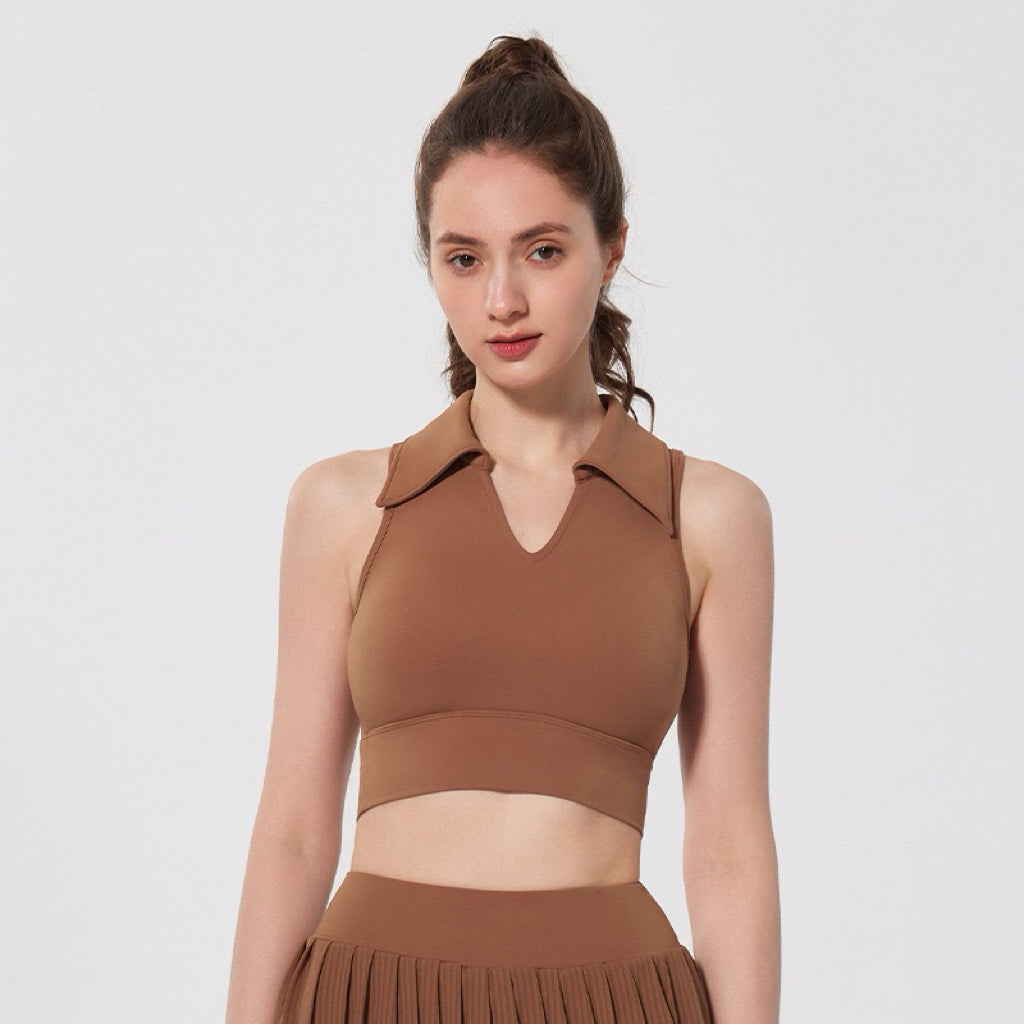 Chloe Cropped Collar Top