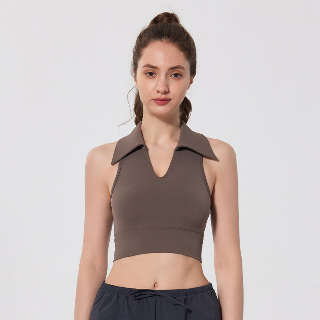 Chloe Cropped Collar Top