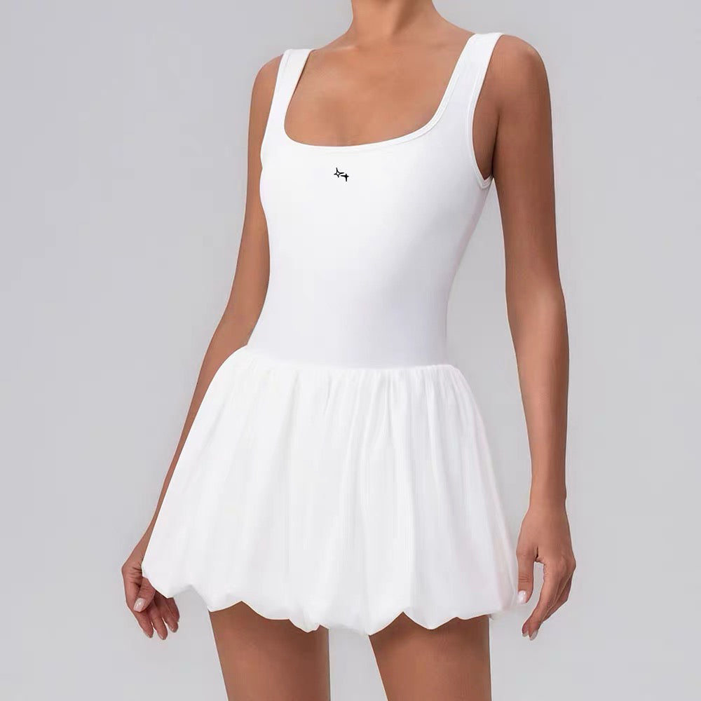Daisy Puff One-piece Dress