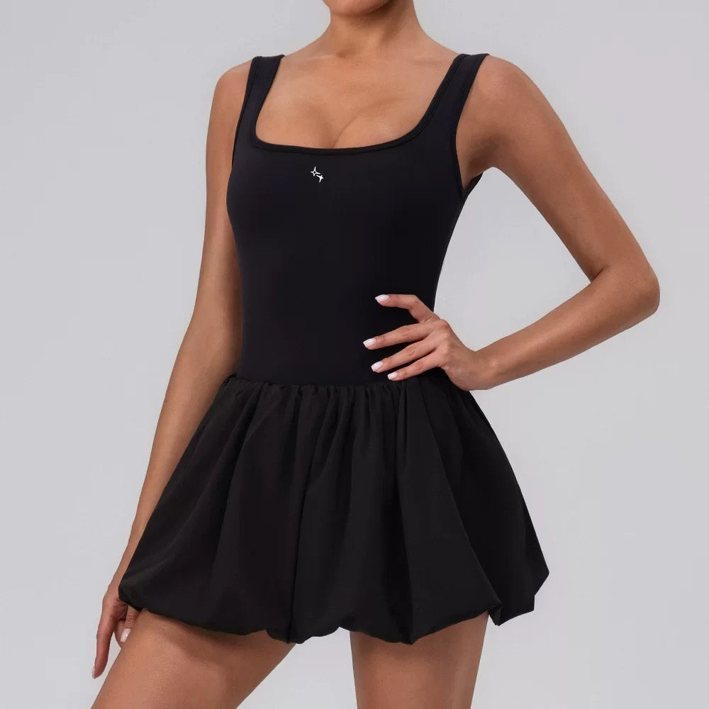 Daisy Puff One-piece Dress