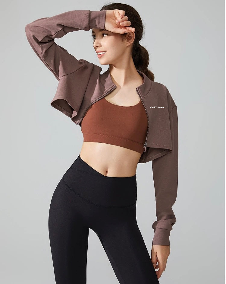 Ayla Zip-up Cropped Jacket