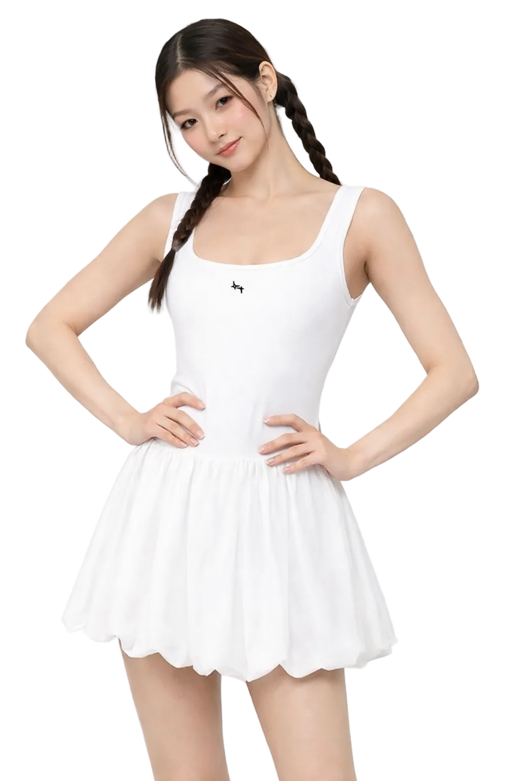 Daisy Puff One-piece Dress