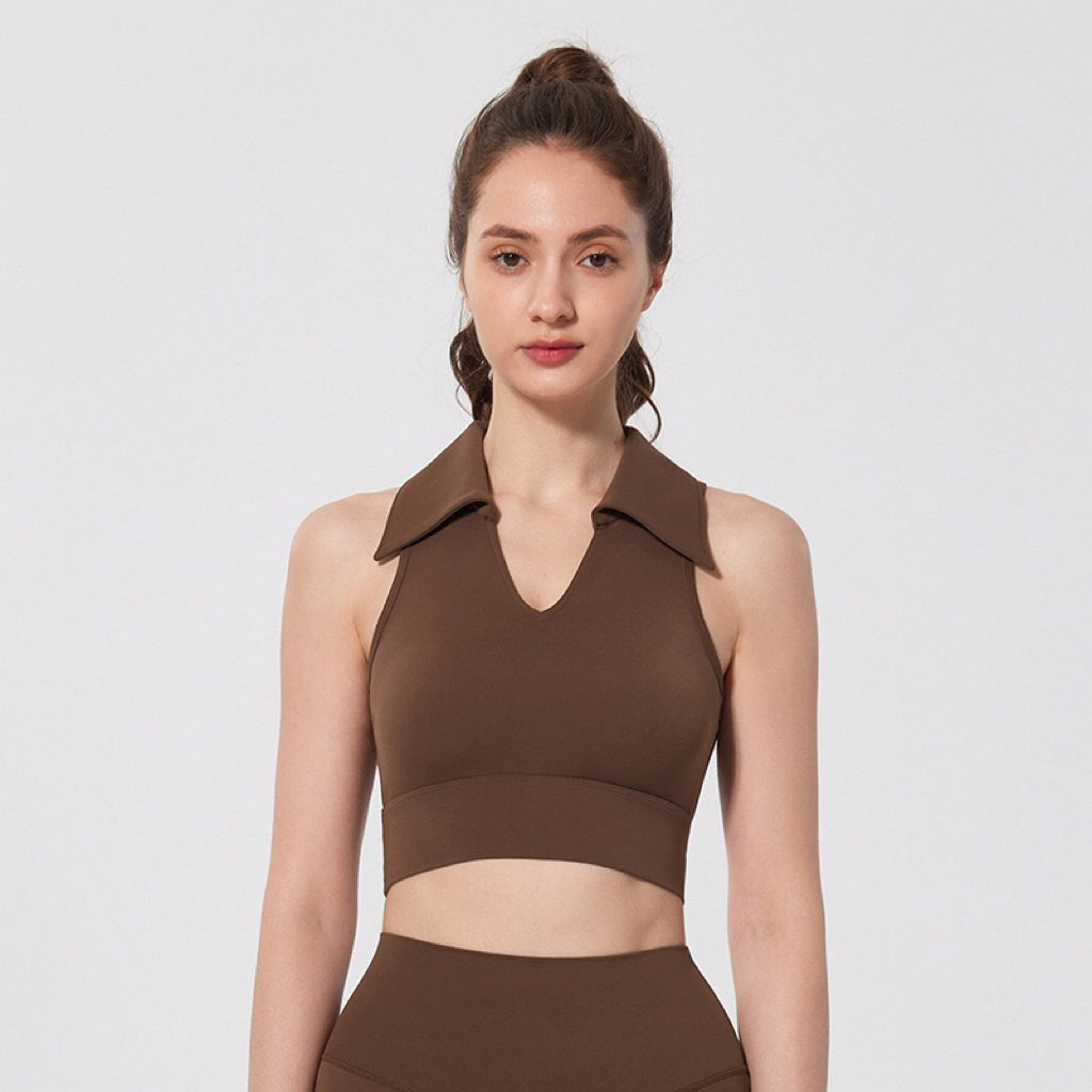Chloe Cropped Collar Top