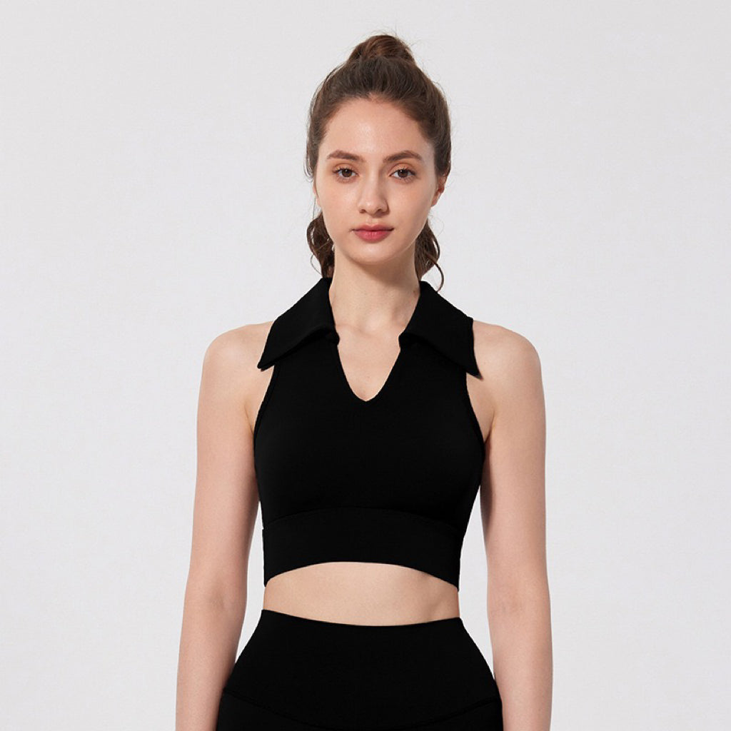 【関税&送料込】Chloe Signature Crop Top Chloe Cropped Collar Top – Just Slay Activewear
