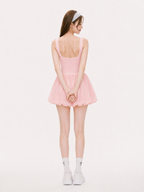 Daisy Puff One-piece Dress