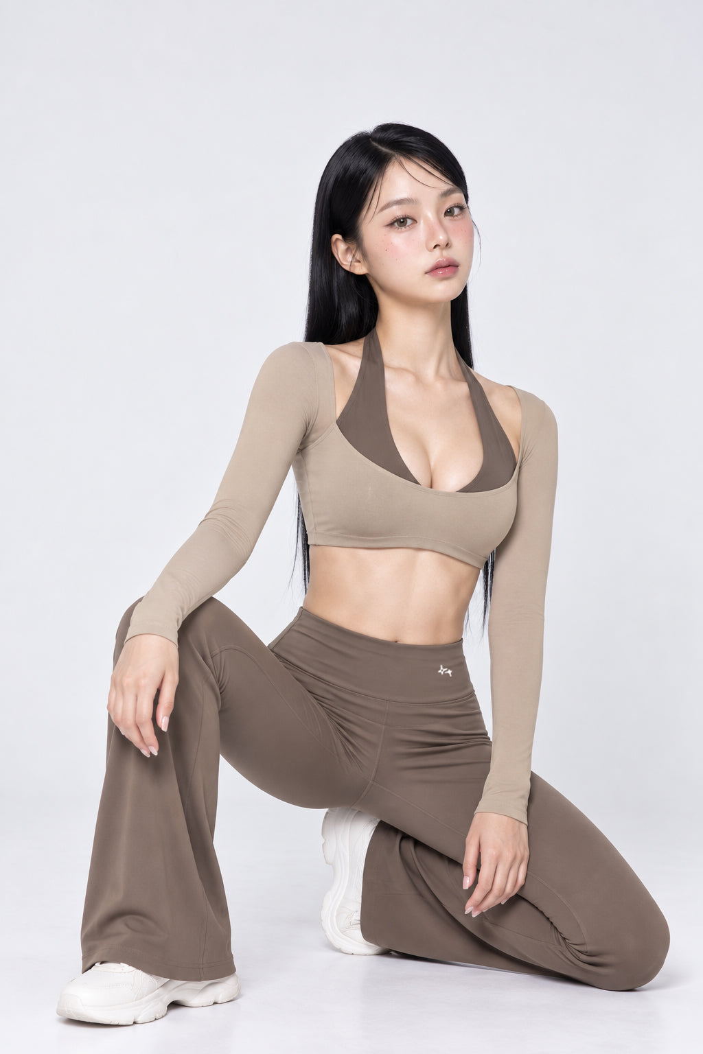 Elara Dual-Layer Crop Top