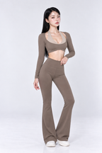 Elara Dual-Layer Crop Top