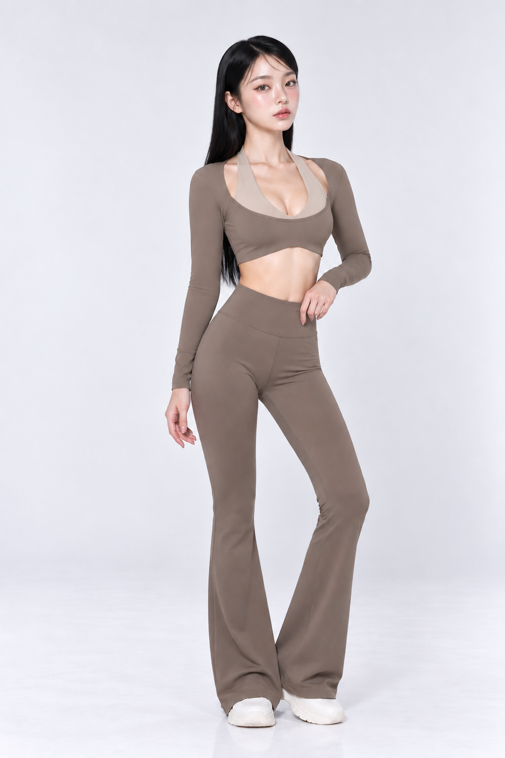 Elara Dual-Layer Crop Top