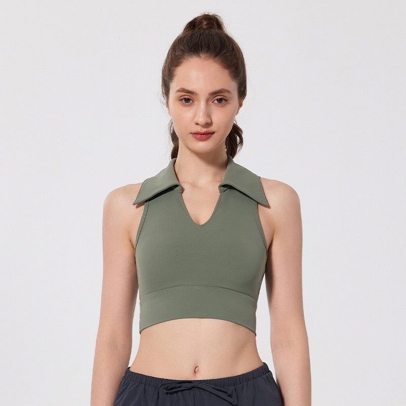 Chloe Cropped Collar Top