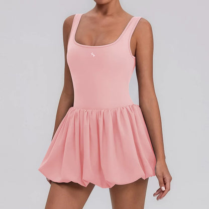 Daisy Puff One-piece Dress