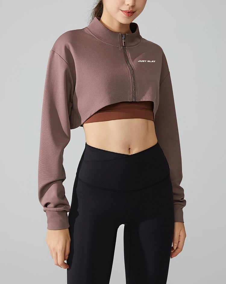 Ayla Zip-up Cropped Jacket
