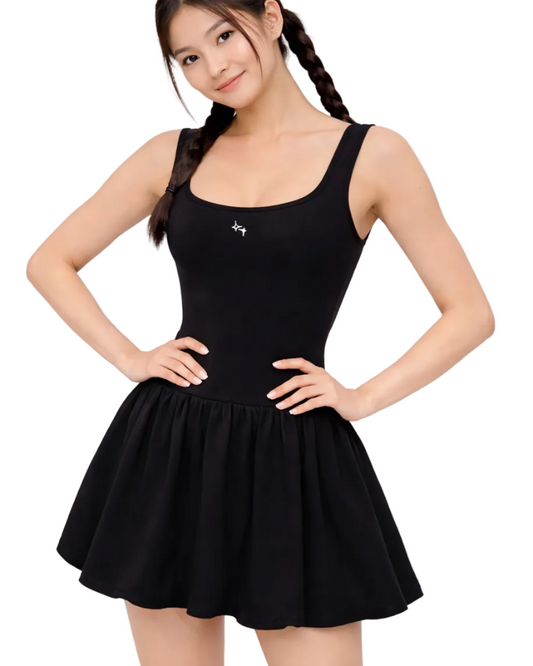 Daisy Puff One-piece Dress