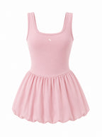Daisy Puff One-piece Dress