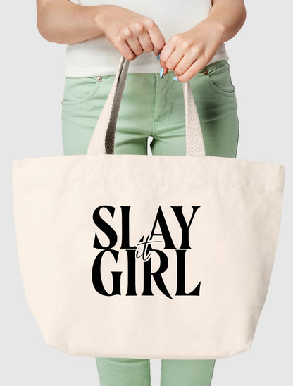 Just Slay Canvas Tote